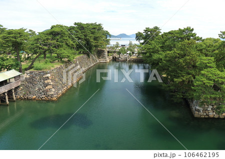 高松城天守台展望デッキから見た風景 高松城天守台展望デッキから見た風景 106462195