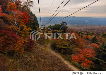 マウントジーンズ那須のゴンドラからの紅葉の景色 106462276