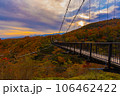 紅葉に包まれたつつじ吊り橋 106462422