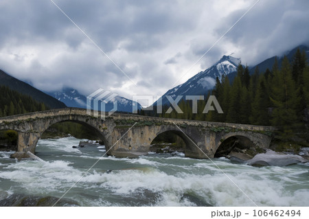 Old Bridge Over The River Old Bridge Over The River 106462494