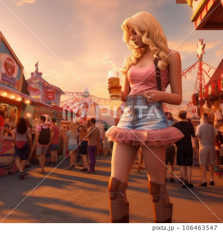girl in pink blonde at oktoberfest girl in pink blonde at oktoberfest 106463547