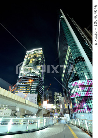 渋谷駅周辺再開発 渋谷駅桜が丘地区周辺 渋谷さくらステージの夜景 渋谷駅周辺再開発 渋谷駅桜が丘地区周辺 渋谷さくらステージの夜景 106464046