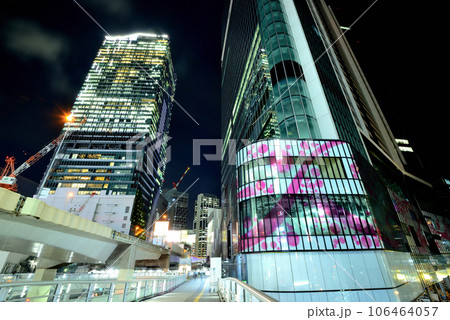 渋谷駅周辺再開発 渋谷駅桜が丘地区周辺 渋谷さくらステージの夜景 渋谷駅周辺再開発 渋谷駅桜が丘地区周辺 渋谷さくらステージの夜景 106464057
