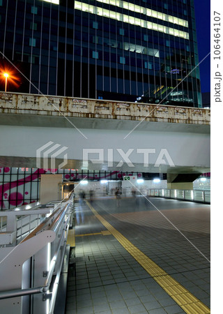 渋谷駅周辺再開発 渋谷駅桜が丘地区周辺 渋谷さくらステージの夜景 106464107