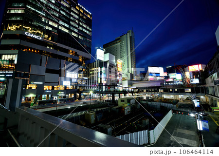 渋谷駅周辺再開発 渋谷駅桜が丘地区周辺 渋谷さくらステージの夜景 106464114