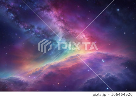 Abstract cosmos background with nebulae and galaxies 106464920
