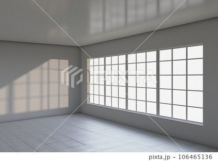 photo Empty room with windows , 3D randomのイラスト素材 [106465136] - PIXTA