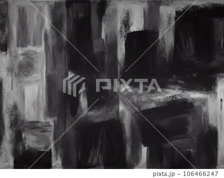 モノクロ抽象アートペインティング背景 106466247