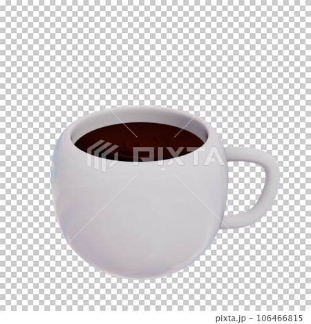 Coffee shop cafe drinks and objects 3d illustration 106466815