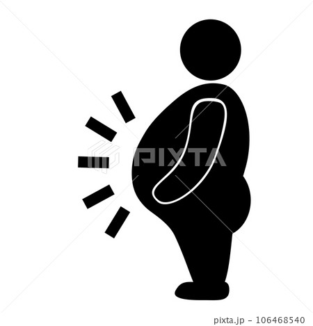 肥満アイコン。食べ好き、大喰い。 106468540