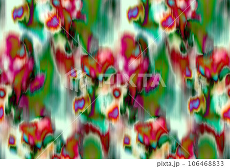 Abstract blurred floral seamless pattern. Bleeding meadow spring flowers 106468833