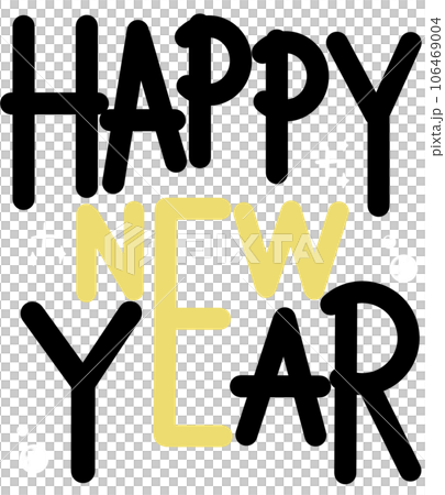 hand drawn alphabet happy new year hand drawn alphabet happy new year 106469004