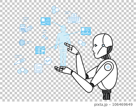 Image of medical AI managed by robots 106469649