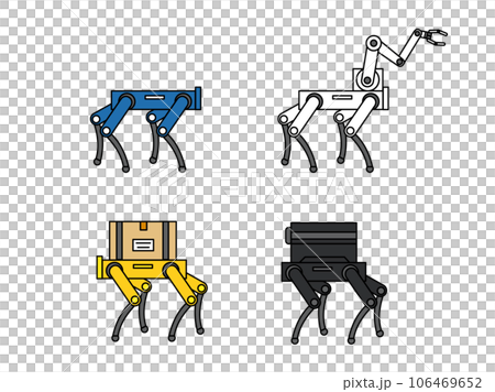 Quadruped robots in various applications 106469652