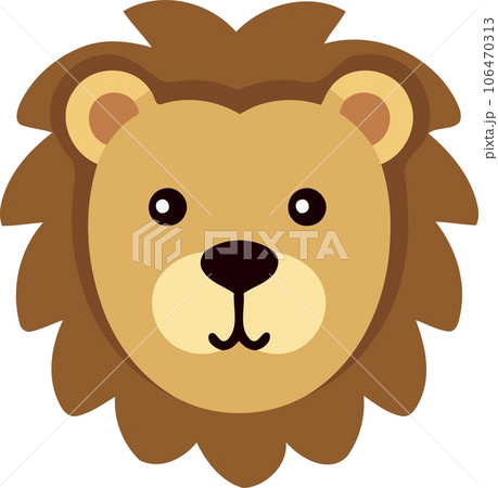 African lion mammal carnivore animal face African lion mammal carnivore animal face 106470313