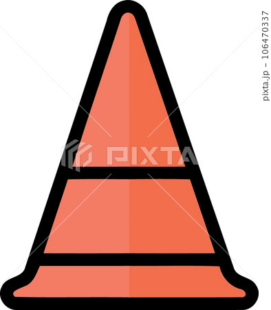 orange traffic cone object orange traffic cone object 106470337