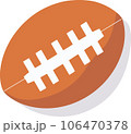 sport object rugby ball 106470378