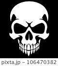 bones skull black and white 106470382