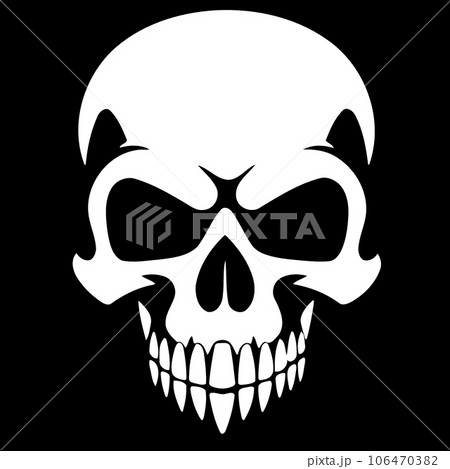 bones skull black and white bones skull black and white 106470382