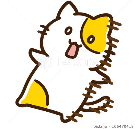 呆然と天を仰ぐかわいいねこのキャラクターのデフォルメイラスト 呆然と天を仰ぐかわいいねこのキャラクターのデフォルメイラスト 106470418