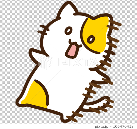 呆然と天を仰ぐかわいいねこのキャラクターのデフォルメイラスト 呆然と天を仰ぐかわいいねこのキャラクターのデフォルメイラスト 106470418