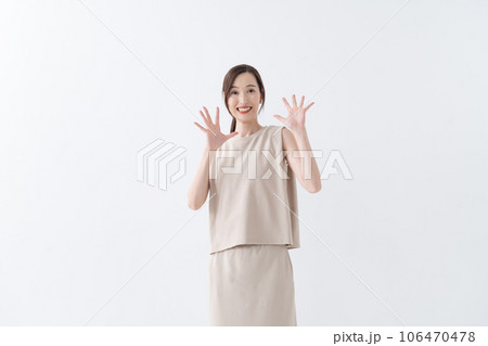 驚く女性 びっくり 驚く女性 びっくり 106470478