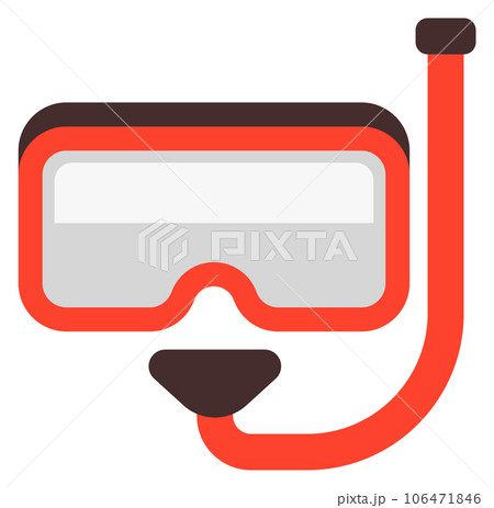 Scuba diving mask flat icon. Underwater swimming 106471846
