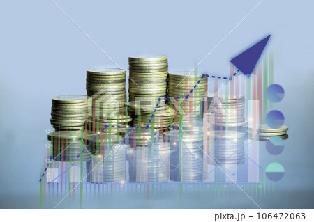 Business success concept . concept wealth stock investment..Business growth in the digital age.Digital transformation for next generation technology.concept technology is growing by leaps and bounds.. 106472063