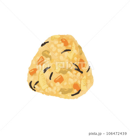 おにぎりのイラスト　五目おにぎり 106472439