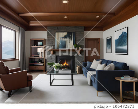 ultrarealistic living room medium shot hyperdetailed 106472873