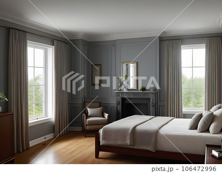 ultra realism villa interior medium shot hyperdetailed 106472996