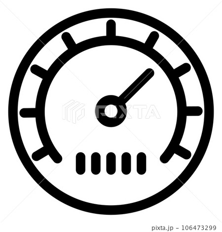 Round indicator icon. Control panel measurement symbol Round indicator icon. Control panel measurement symbol 106473299