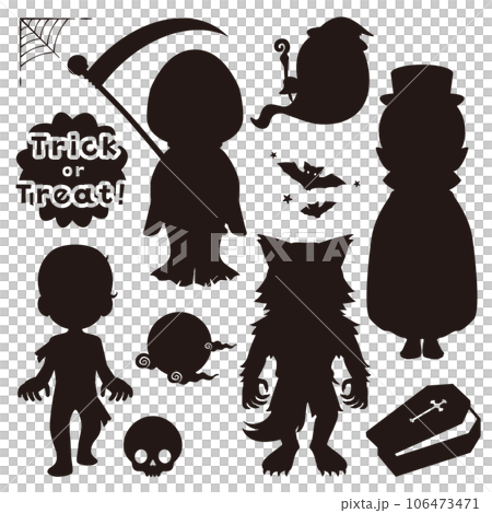 ハロウィン　シルエットセット2 106473471