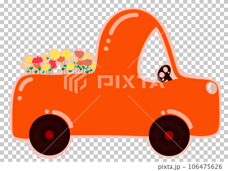 a car with flowers 106475626