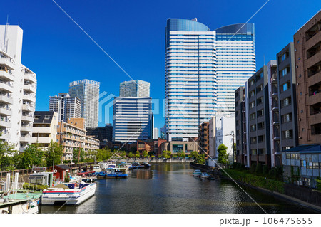 東京・晴海　月島川と運河沿いのオフィスビル 106475655