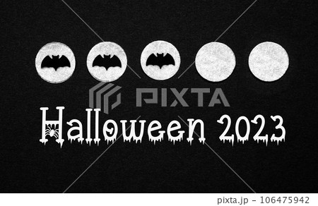 Black Halloween Background With Text Halloween 2023 Black Halloween Background With Text Halloween 2023 106475942