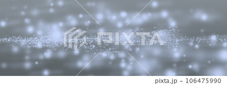 On a gray background are randomly distributed illuminated dots. 106475990