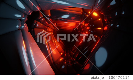 Sci Fi Futuristic strange tunnel. 106476114