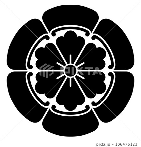 遊佐続光の家紋です。六つ瓜に六つ唐花といいます。 106476123