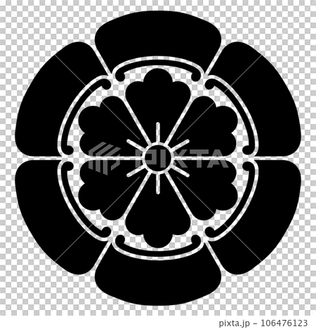 遊佐続光の家紋です。六つ瓜に六つ唐花といいます。 106476123