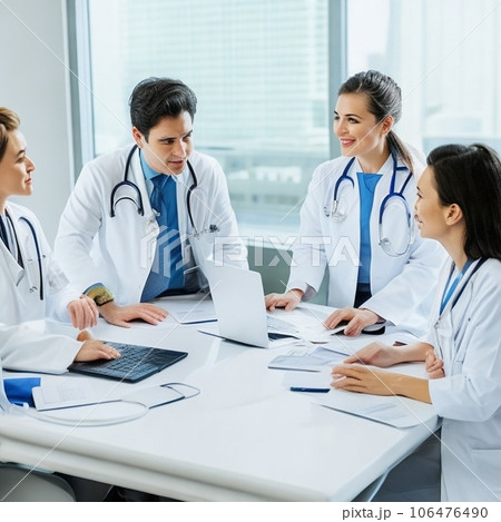 病院でのカンファレンス　ビジネスシーン 106476490