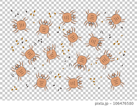 Cheerful ticks Comical touch / Easy-to-use vector data Cheerful ticks Comical touch / Easy-to-use vector data 106476580