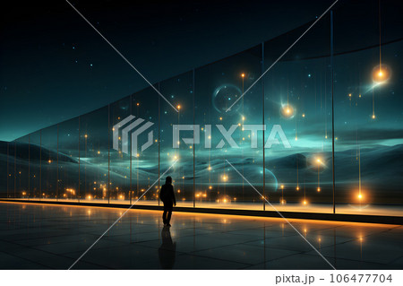 technology building light curve future...のイラスト素材 [106477704] - PIXTA