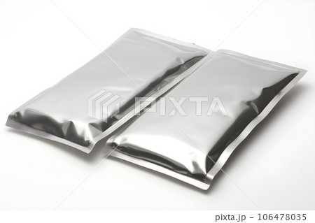 aluminum bag isolated on white background Generative AI 106478035