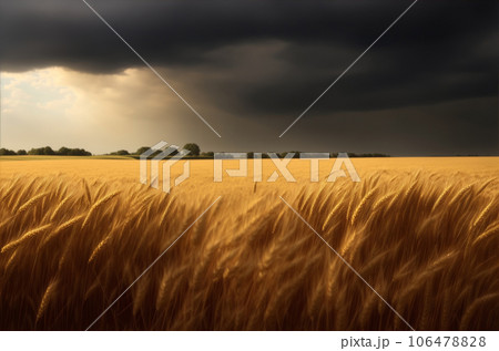 小麦市場　AI生成画像 106478828