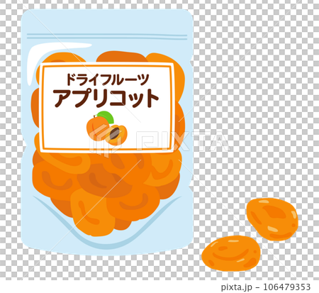 ドライフルーツのアプリコット Dried apricots ドライフルーツのアプリコット Dried apricots 106479353