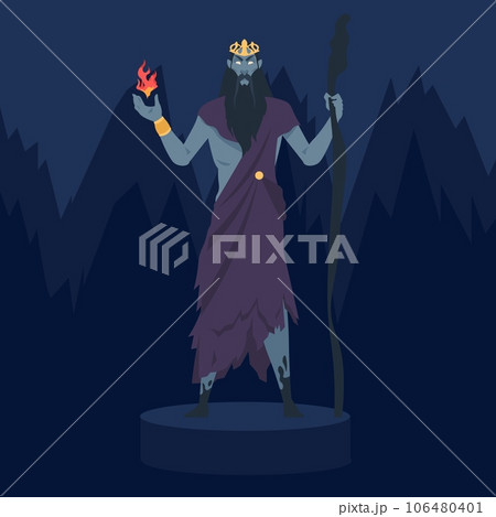 Cartoon Greek god. Ancient mythological male...のイラスト素材 [106480401] - PIXTA