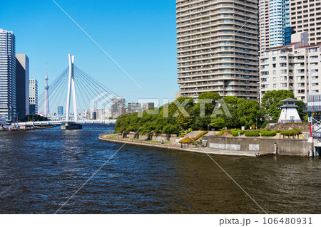 東京　隅田川沿いの超高層住宅 106480931