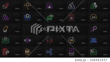 Set of Face scanning, Fire energy and Quiz test line icons. Include Megaphone checklist, Chemical formula, Lock icons. Delete file, Corrupted file, Engineering team web elements. Warning. Vector Set of Face scanning, Fire energy and Quiz test line icons. Include Megaphone checklist, Chemical formula, Lock icons. Delete file, Corrupted file, Engineering team web elements. Warning. Vector 106481437
