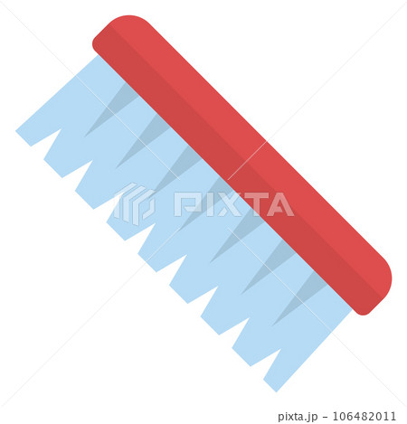Cleaning brush color icon. Household tool symbol 106482011